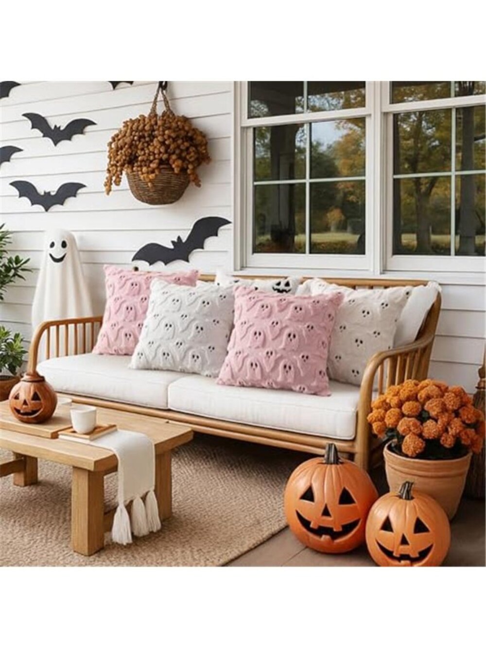 MIULEE Halloween Ghost Pillow Covers Set of 2 - Picture 3 of 6